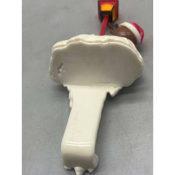 Vintage Design Plastic Christmas Stocking Holder Reindeer 1980s Kitsch READ - Picture 3 of 6